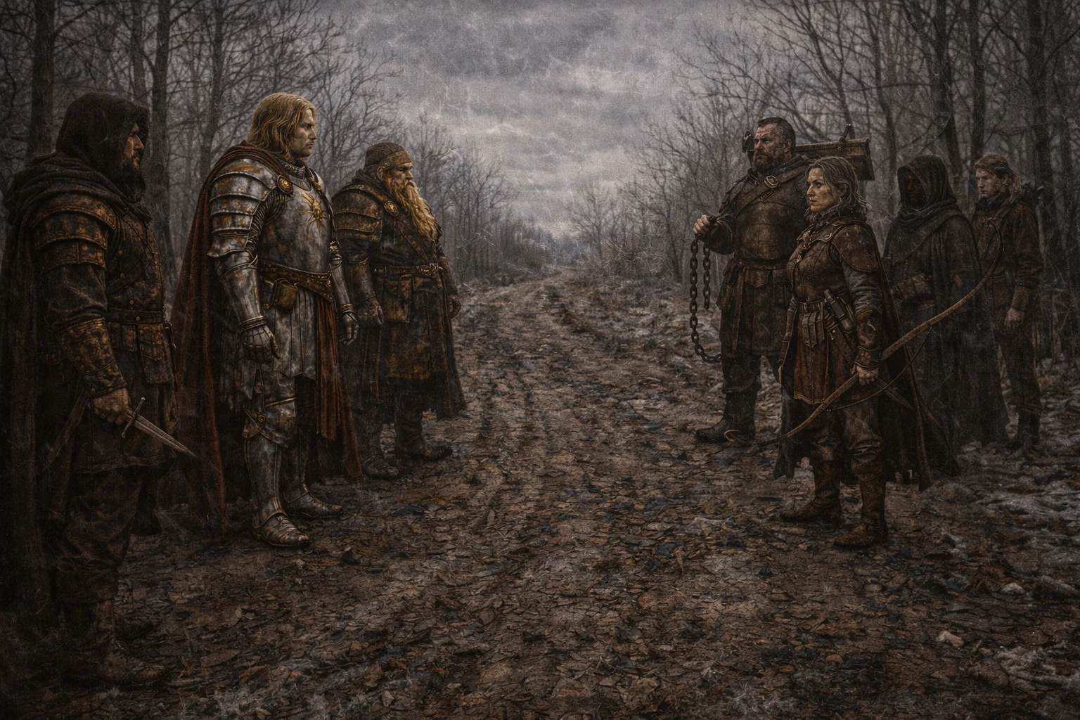 Il gruppo sulla strada